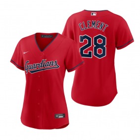 Women's Cleveland Guardians Ernie Clement Red Replica Jersey