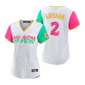 Women's San Diego Padres Trent Grisham White 2022 City Connect Replica Jersey