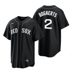 Boston Red Sox Xander Bogaerts Nike Black White 2021 All Black Fashion Replica Jersey