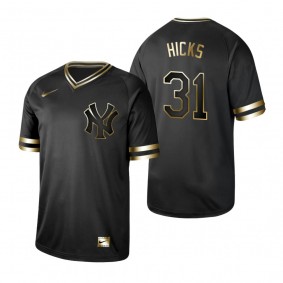 2019 Golden Edition New York Yankees Aaron Hicks Black Jersey