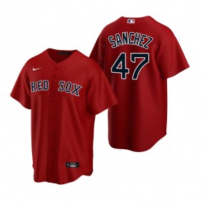 Boston Red Sox Yolmer Sanchez Nike Red Replica Alternate Jersey