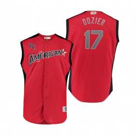 Youth American League Royals Hunter Dozier Red 2019 MLB All-Star Game Jersey