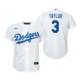 Youth Los Angeles Dodgers Chris Taylor Nike White Replica Home Jersey