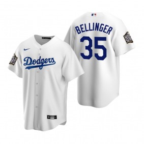 Youth Los Angeles Dodgers Cody Bellinger White 2020 World Series Replica Jersey