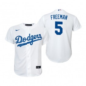Youth Los Angeles Dodgers Freddie Freeman Nike White Replica Home Jersey