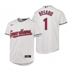 Youth Cleveland Guardians Amed Rosario Nike White Replica Jersey