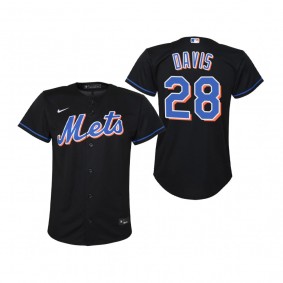 Youth New York Mets J.D. Davis Nike Black Replica Alternate Jersey
