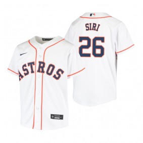 Youth Houston Astros Jose Siri Nike White Replica Home Jersey