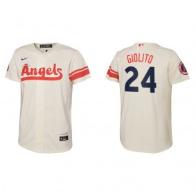 Youth Los Angeles Angels Lucas Giolito Cream City Connect Replica Jersey