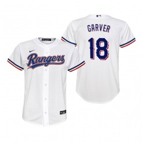 Youth Texas Rangers Mitch Garver Nike White Replica Home Jersey