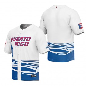 Youth Puerto Rico Baseball White 2023 World Baseball Classic Replica Jersey