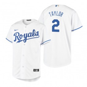 Youth Kansas City Royals Michael A. Taylor Nike White Replica Home Jersey