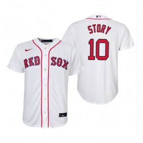 Youth Boston Red Sox Trevor Story Nike White Replica Home Jersey